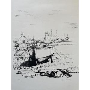 Micheline Mével-roussel (1925-2022) - The Port Of Camaret Sur Mer