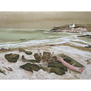 Louis Vuillermoz (1923-2016) - The Point Of Raguénez (or Raguene) In Nevez