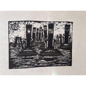 Carstens Alwin (1906-1982) - Schlepper (tugboats) - Hamburg - German Expressionism