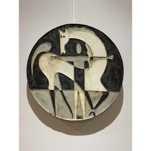 Helmut Schaffenacker (1921-2010) - Large Circular Wall Relief - 1960s