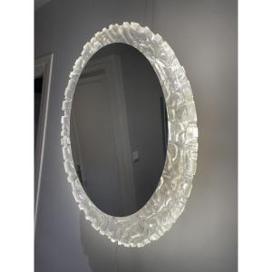 Egon Hillebrand - Large Oval Illuminated Mirror
