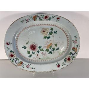 Large Oval Porcelain Platter From The East India Company – 18th Century