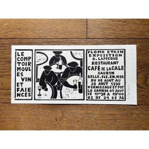 Olivier Lapicque - Wood Engraving - Lesconil - 183/345