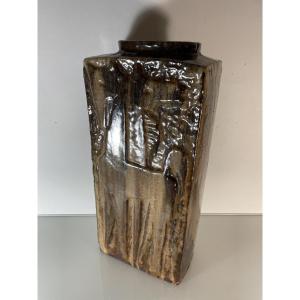 Helmut Schaffenacker (1921-2010) - Large Vase With Horse