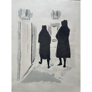 Roger-lucien Dufour (1918-2002) - Women Of The Breast - Lithograph