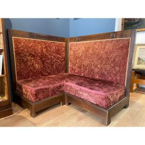 Art Deco Angular  Sofa By Jacques Philippe 