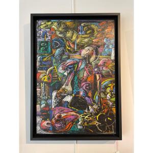 Jean Tirilly (1946-2009) - Abstraction - Outsider Art - Singular Art