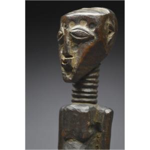 Democratic Republic Of Congo (formerly Zaire), Songye People, Mid-20th Century, Ancient Anthropomorphic Fetish With Dark Patina