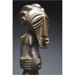 Democratic Republic Of Congo (formerly Zaire), Songye People, Mid-20th Century, Ancient Anthropomorphic Fetish With Dark Shiny Patina
