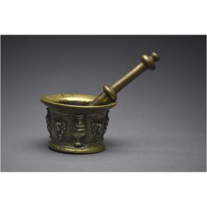 France, 19th Century, Massive Mortar And Its Pestle