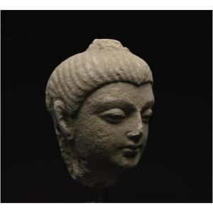 Afghanistan/pakistan, Gandhara Region, 2nd-4th Century Ad, Stucco Buddha Head