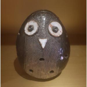 Photophone Sandstone Lamp Owl Owl Circa 1960
