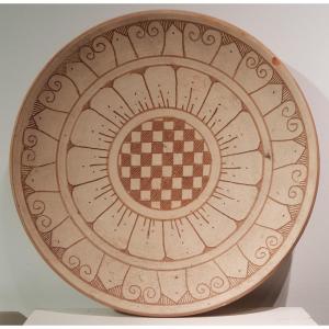 Incised Terracotta Dish. South America Or North Africa.