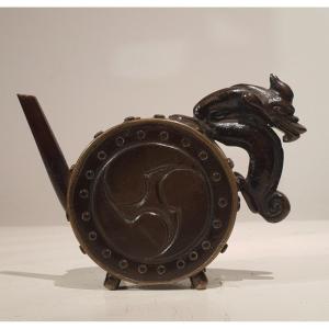 Okimono Bronze Dragon Jug. Japan. Meiji Period