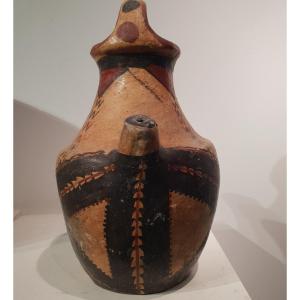 Berber Jug, Painted Terracotta, Morocco