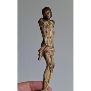 Polychrome Wooden Christ, Torso, Spain, 18th Century 