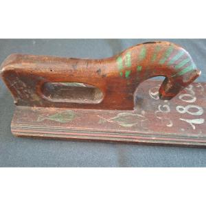 Calendering Board, Scandinavia, Denmark, Folk Art