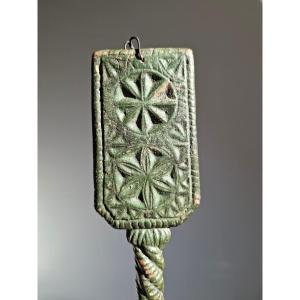 Polychrome Wooden Palette, Folk Art, Morocco, 