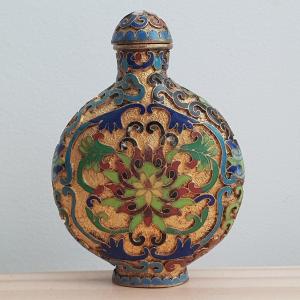 Snuff Bottle Snuff Bottle Cloisonne China 20th Century