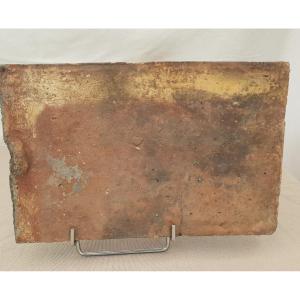 Two Marked Potter Tiles, Folk Art, France, 19th.