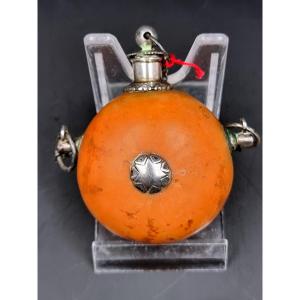 Gourd Or Spray In Coloquinte With Silver Application From The 19th Time, Corsica