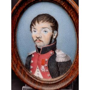 Miniature Of A Military Officer Of Dragon First Empire Napoleon First