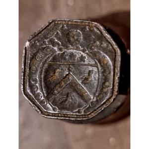 Seal Stamp Matrix Of Orens Lauze Lawyer And Capitoul Of Toulouse Late 17th Century