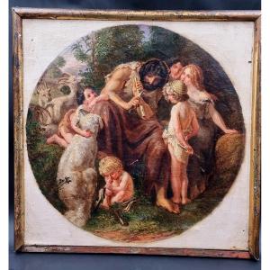 Painting Jubal Inventor Of The Flute After August Von Kloeber
