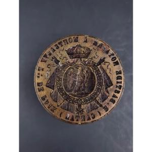 Matrix Seal Stamp R. Bastide Notary In Montsalvy Cantal Napoleon III Period