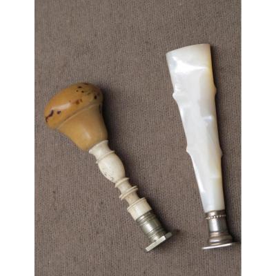 Two Time Stamps XIX Century