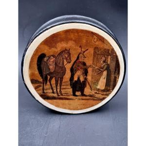 Box Horse And The Courier Delivering A Letter To A Military Woman Cuirassier Empire