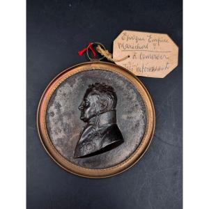 Ironwork Medallion Probably Russian A Man Wearing Decorations Empire Period