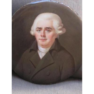 On Enamel Miniature Th Century XVIII Time De Nicolas Soret