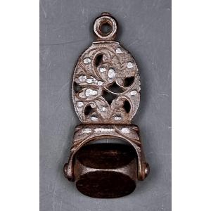 17th Century Iron Rotary Seal 
