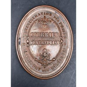 Postal Administration Plaque, Company Mail, Dispatch Transport, Am Paris 