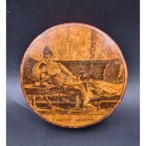 Empire Period Box With Doctor's Love Indicating A Seditious And Subjective Naughty Drug