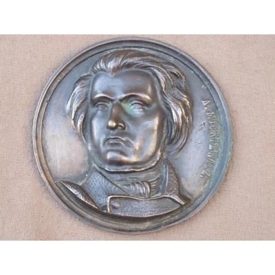Bronze Medallion Adam Mickiewicz Poet And Writer