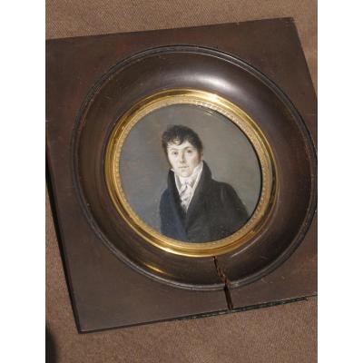 Miniature Portrait Of Man Empire XIX Century