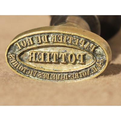 Stamp Pottier Papetier Du Roi 34 Notre Dame Des Victoires Street