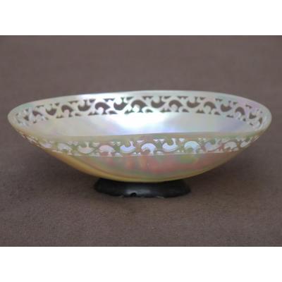 Openwork Mother Of Pearl Cup Probably From New Caledonia