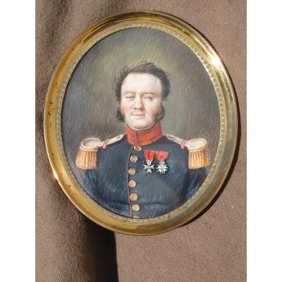 Miniature Lieutenant Colonel 18th Military Line Empire And Restoration By Target