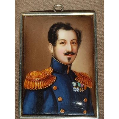 Miniature King Joseph François Oscar I Of Sweden And Norway Bernadotte