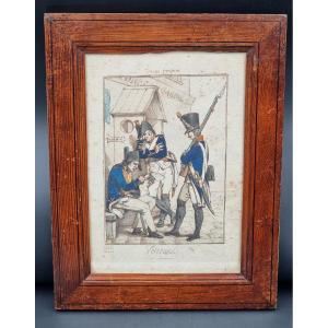 Enhanced Drawing Veterans French Troops Collection Stamp General Vanson