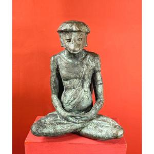 Yokaï Kappa - Bronze By Jiichi Kome (1899-1989) - Circa 1930-50 #589