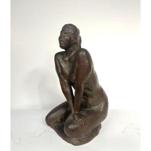 Mocking Nude - Bronze Circa 1960-70 By Yoshikazu (or Bido) Takigawa 1914-80 #629