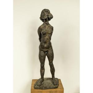 Nude, Dented, And Smiling - Bronze 1972 By Misaki Kuichi (1920-2001) #486