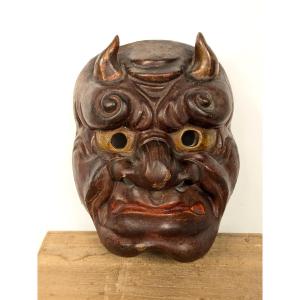 Oni Demon Mask - Japan 1930-50 #988