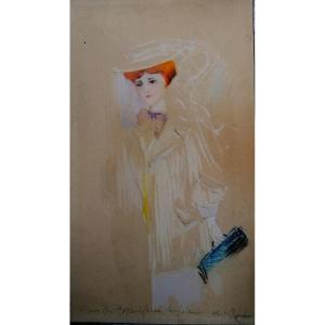 André Blandin - Mixed Technique - Dedication For André Anglade - 1905 -