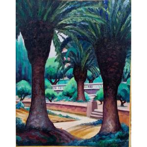 Charles Jacquemot (1879-1946) - Landscape Of Provence - Oil On Cardboard - 20th Century -