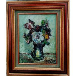 Pierre Papillaud - Oil On Canvas - Still Life - 20th Century - Limousin Painter -